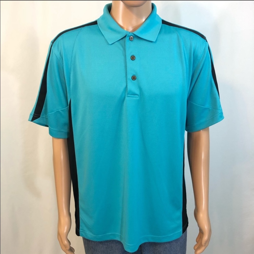 Grand Slam Menโs Large L Baby Blue Golf Polo Shirt